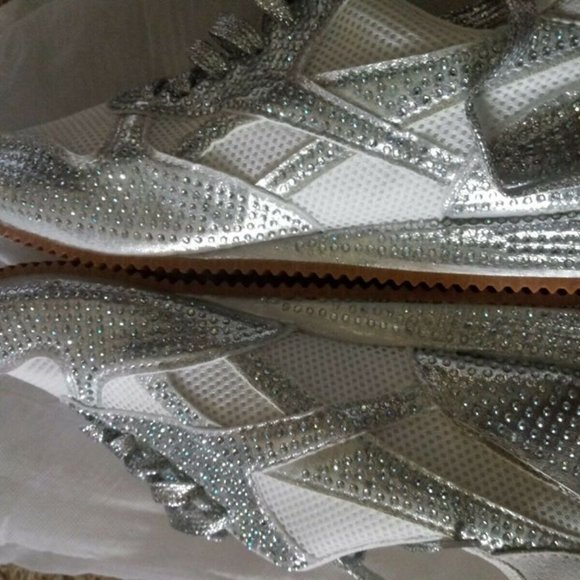 silver sparkle shoes womens